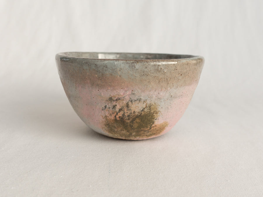 small bowl - pink forest