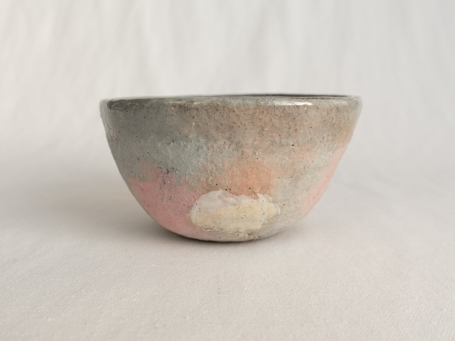 small bowl - pink forest