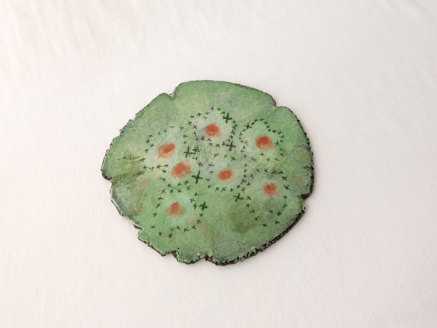 plate - egg flowers