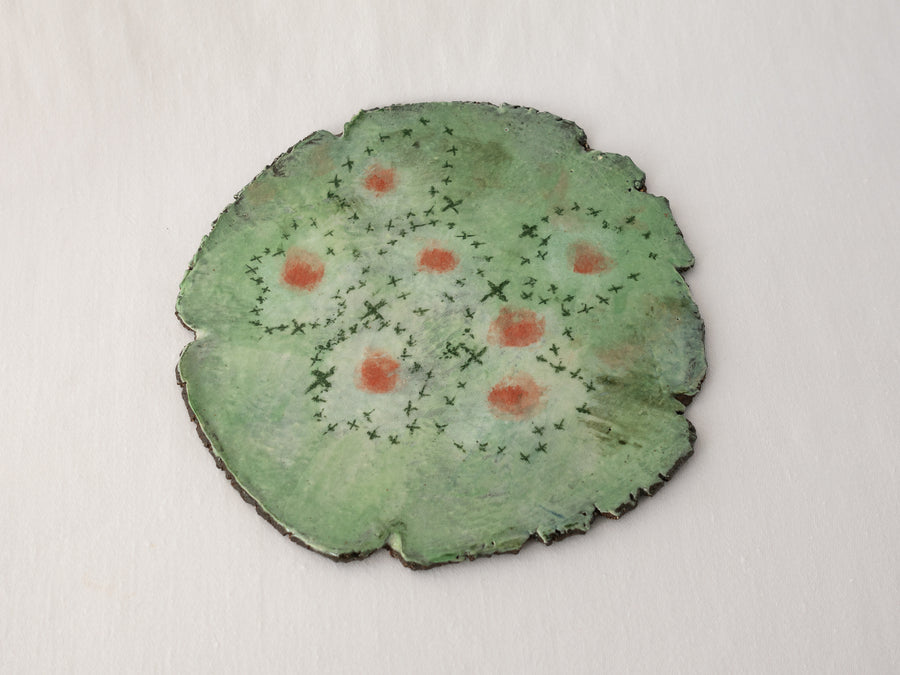 plate - egg flowers